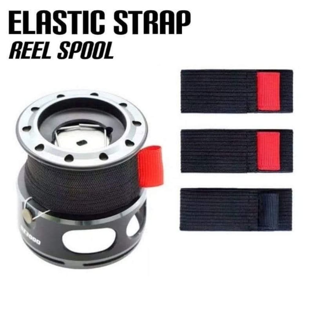 Strap Elastis / Spool Strap Reel / Penutup Spool Reel Pancing