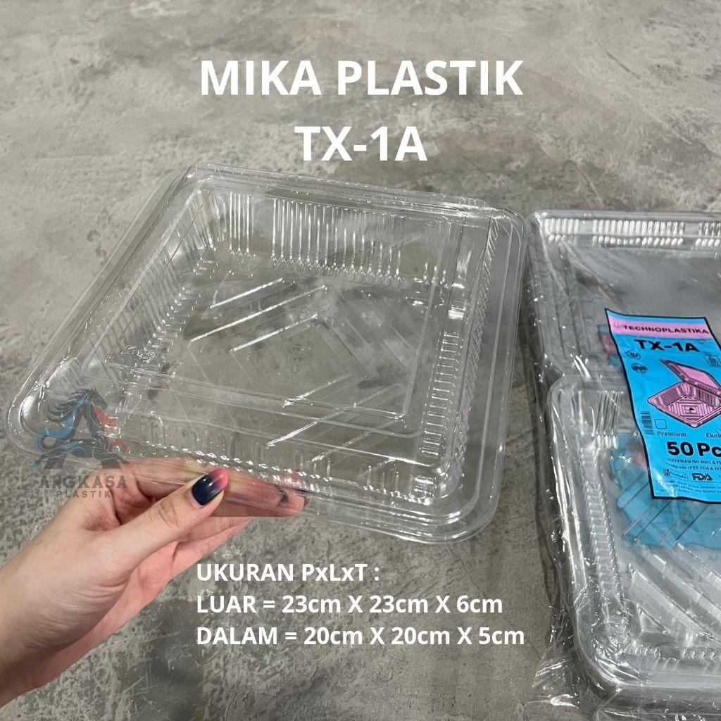 Mika TX 1A / Mika Kue Bolu 20x20x5cm / Mika Chiffon / Mika Jumbo / Mika Bolu Marmer / Mika Gorengan 