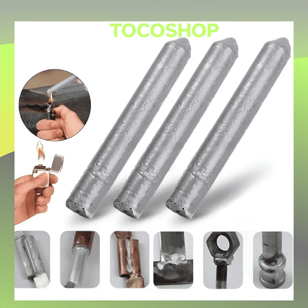 TOCOSHOP Batang Las Timah Suhu Rendah Dibakar Lilin  Low Temperature Electrode Welding Rod Kawat Las