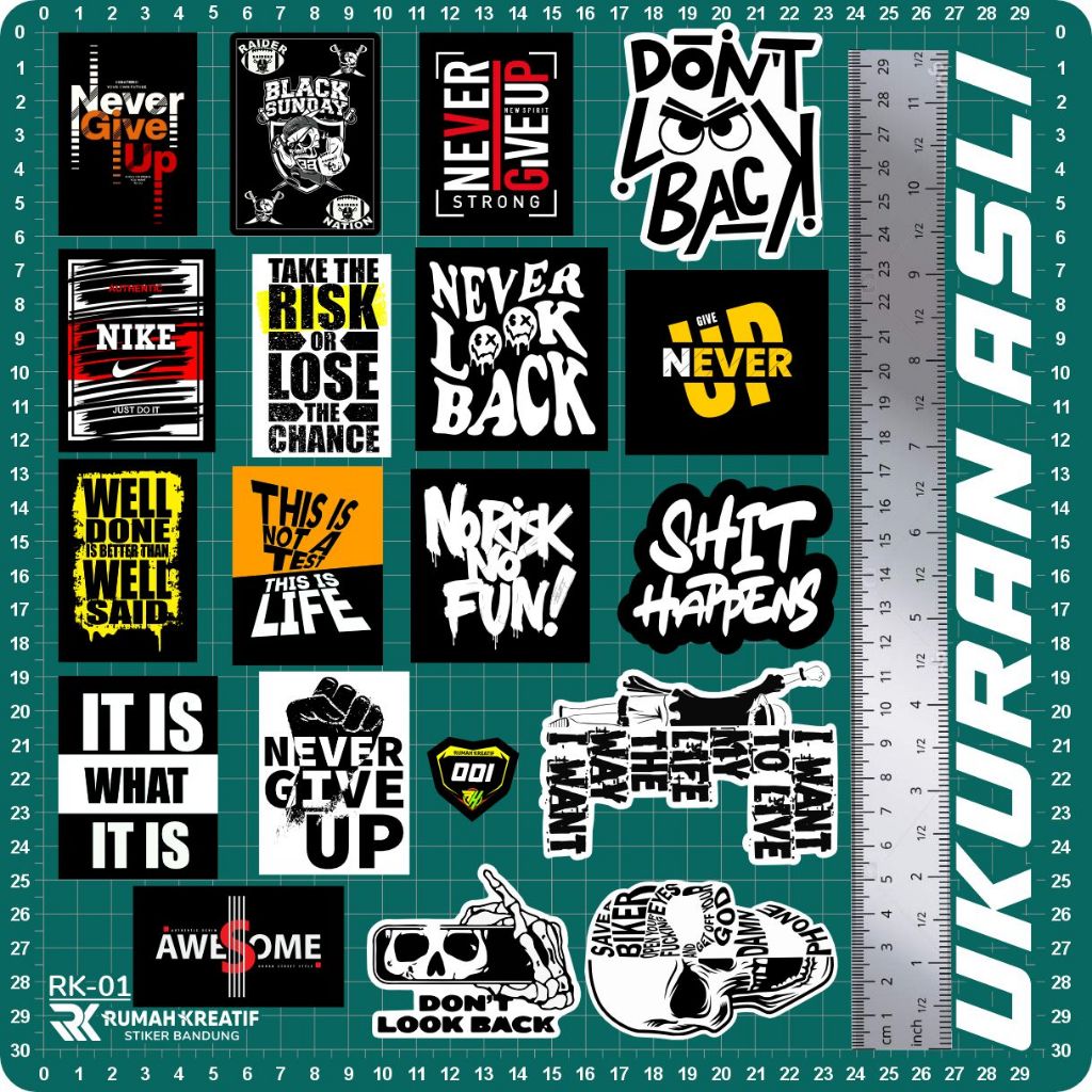 Sticker Pack Aesthetic Stiker Laptop Helm Thumbler Hp Motor Stiker Keren Stiker Brand