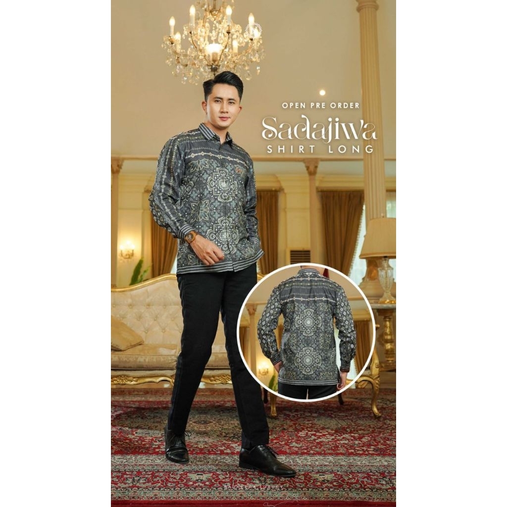 SADAJIWA SHIRT & SHIRT LONG BY NADHEERA LUXURY || Kemeja cowok || kemeja motif || kemeja nadheera ||