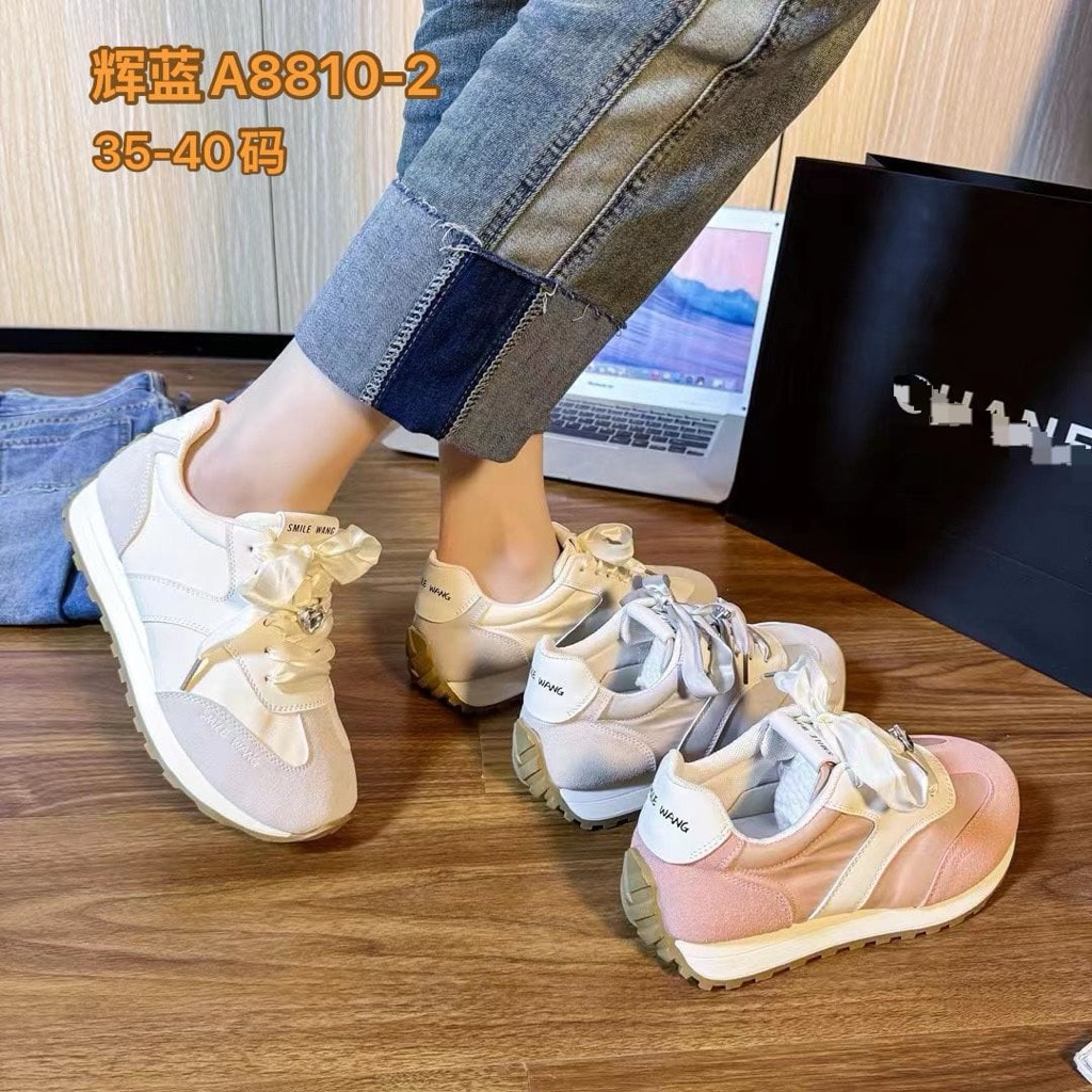 CF A88102 Sepatu Sneaker Smile Wang Wanita Fashion Shoes Casual With Box Bisa Cod