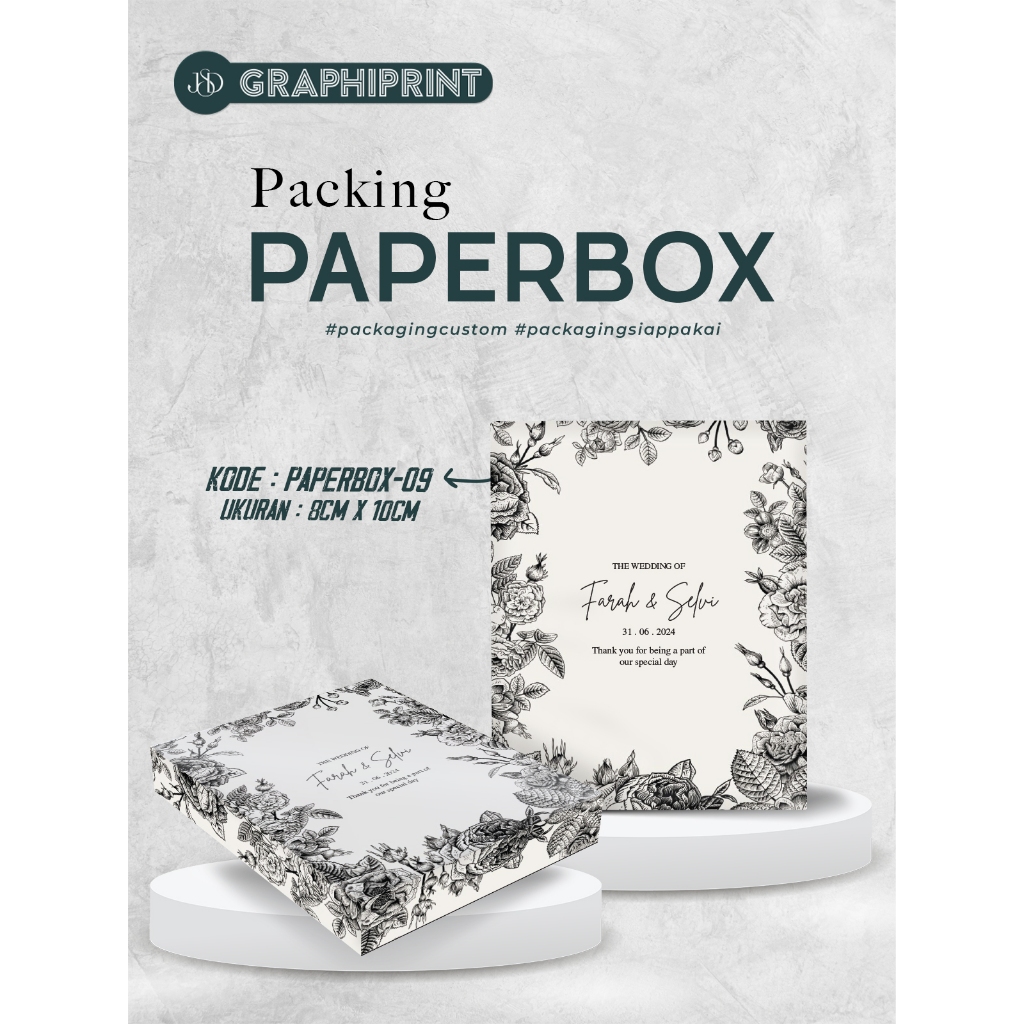 Packaging Souvenir Paper Box Desain Custom | Kemasan Souvenir Dompet Kartu Card Holder