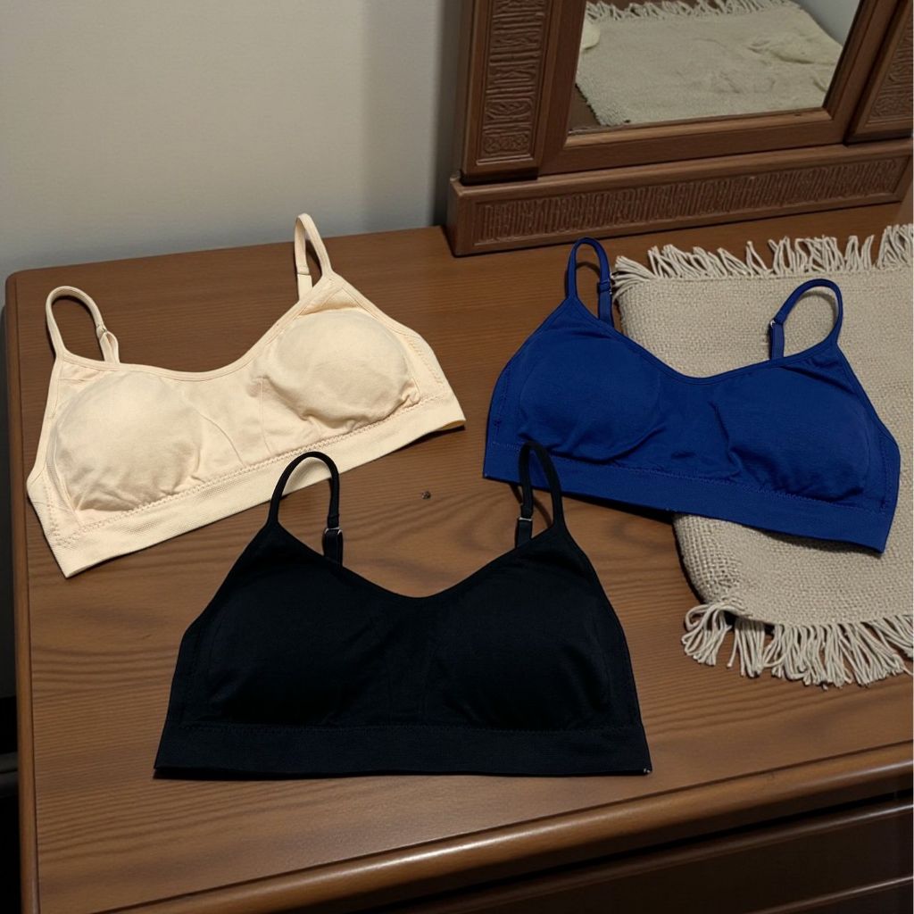 Bra Wanita FELANCY 02002-5 - Tanpa Kawat - Busa Tipis - Dengan Kait 2 - Ukuran 34B 36B 38B