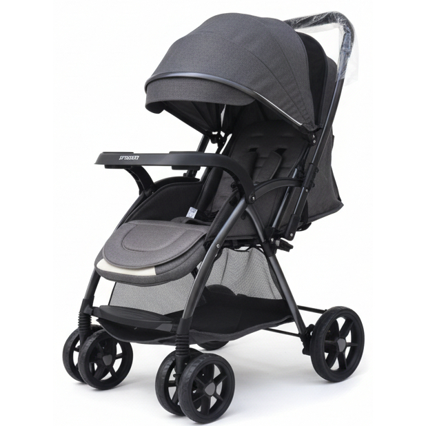 Kereta bayi stroller PLIKO STREAM BS387 WARNA HITAM