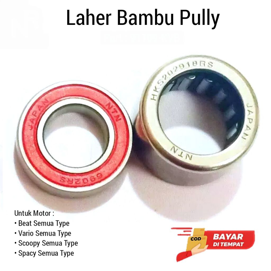 Lahar Laher Bearing Pully Bambu CVT Vario Beat Scoopy Spacy KVB