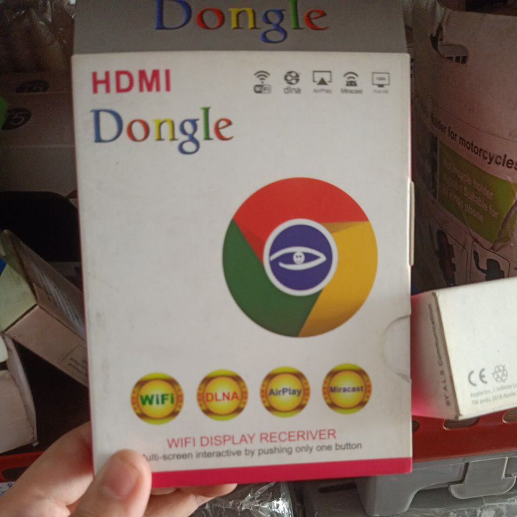 (100%ORIGINAL) DONGLE HDMI ANYCAST 1080 WIFI DISPLAY TV DONGLE