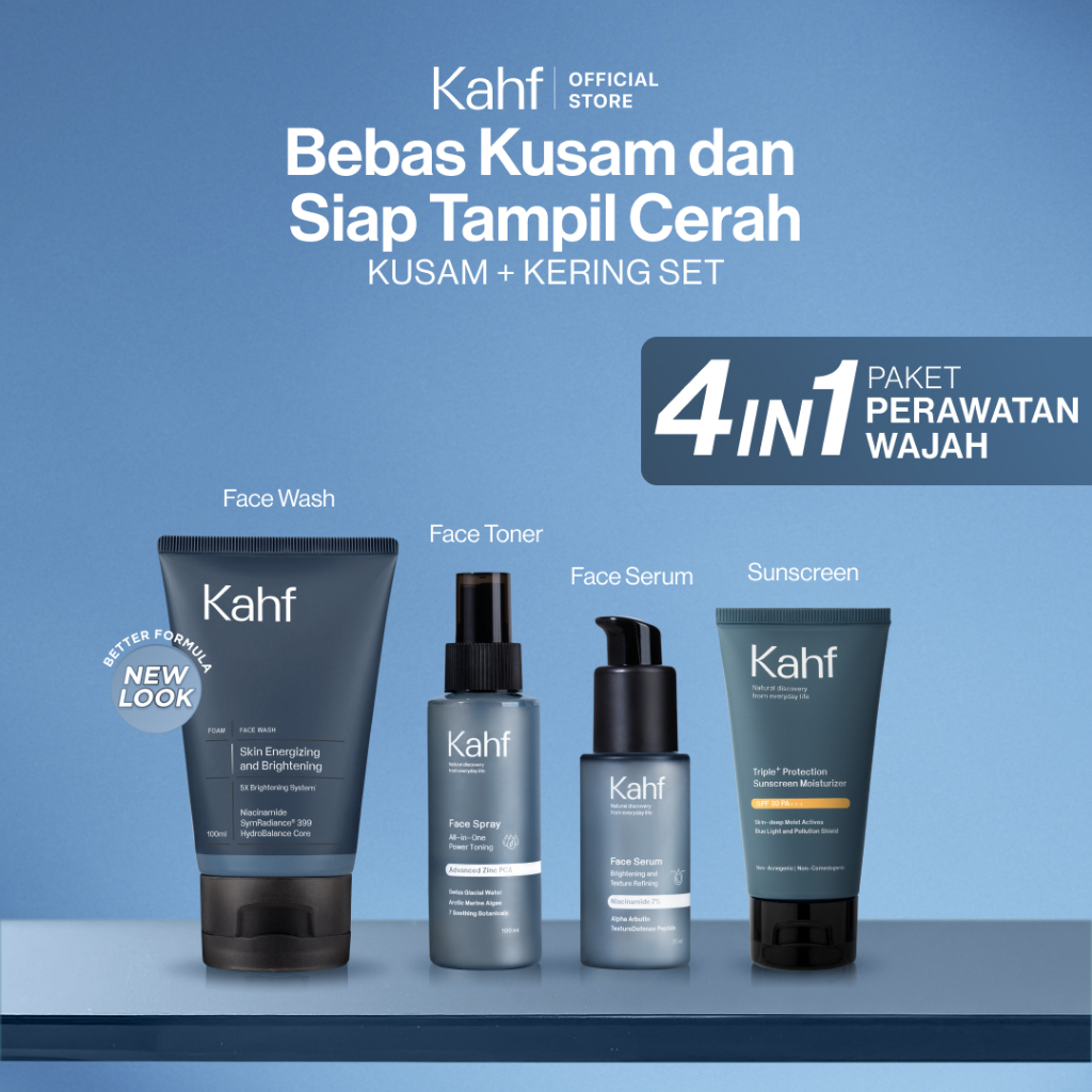 Kahf Advance Face Care Full Set Bundling - Suitable for Daily Use