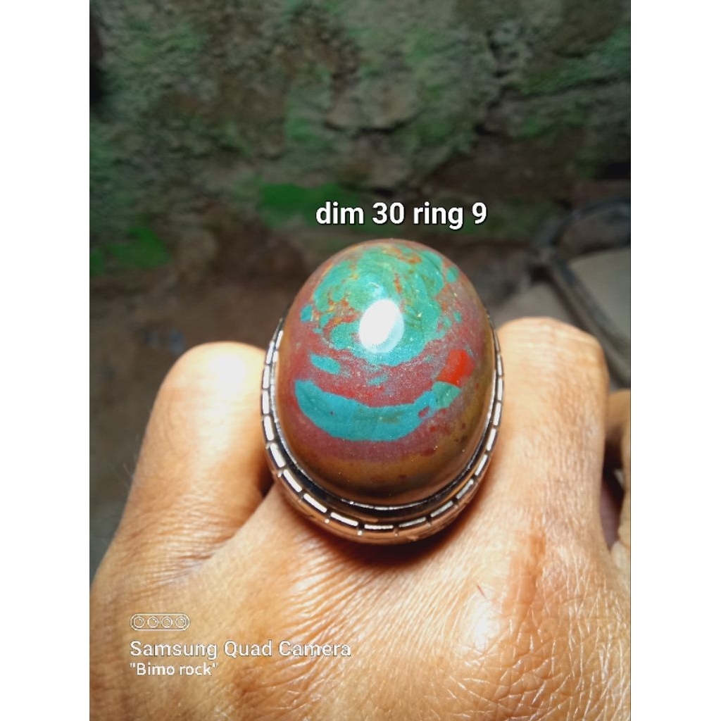 cincin batu akik nogosui puser bumi unik antik dim 30 ring 9