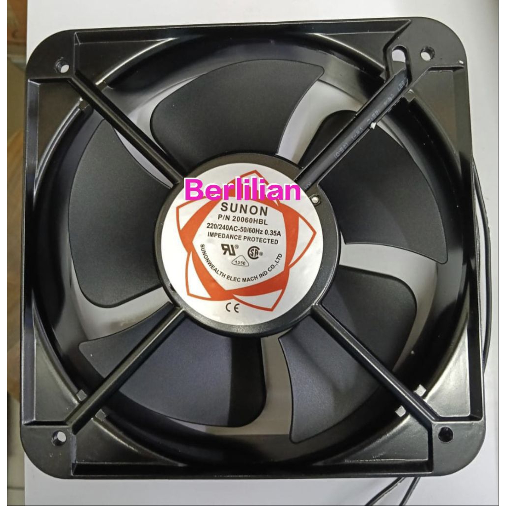 FAN SUNON 20 CM AC 220V/240V BALL BEARING / Fan AC 20 x 20 cm Sunon AC 220V/240V Ball Bearing
