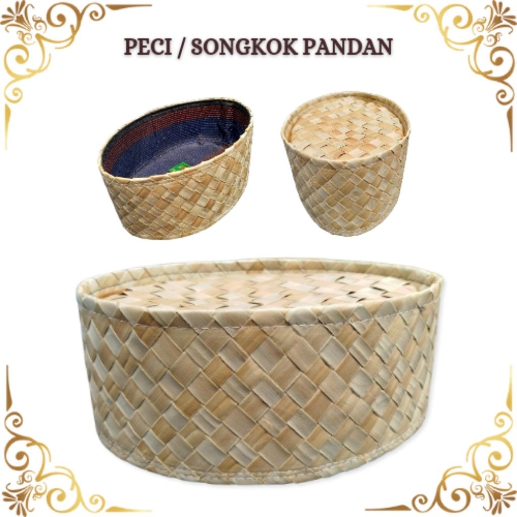 PREMIUM Peci Pandan Songkok Pandan Kopyah kopiah santri