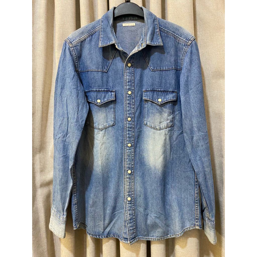GU KEMEJA DENIM ORIGINAL unisex___KD 012