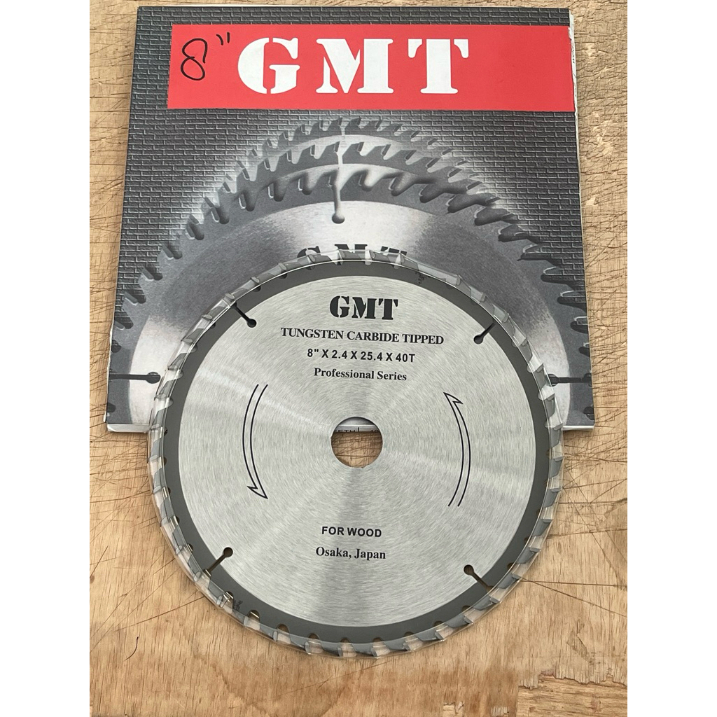Mata gergaji kayu GMT 8 inch 40T Tajam dan awet