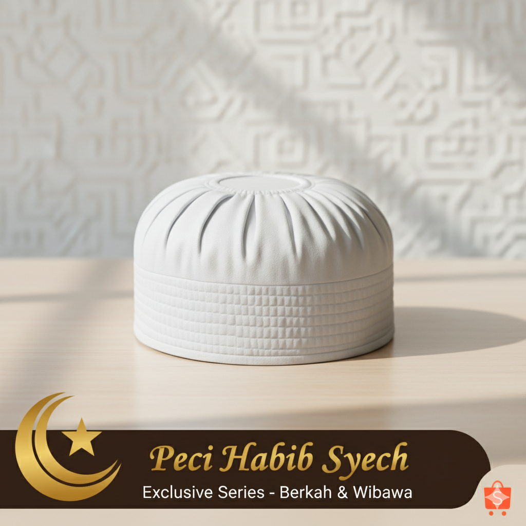 Peci Kopiah Songkok Ijazi Rempel Habib Syech Malaysia Jama'ah Tabligh Haqqani Nyaman Dan Adem