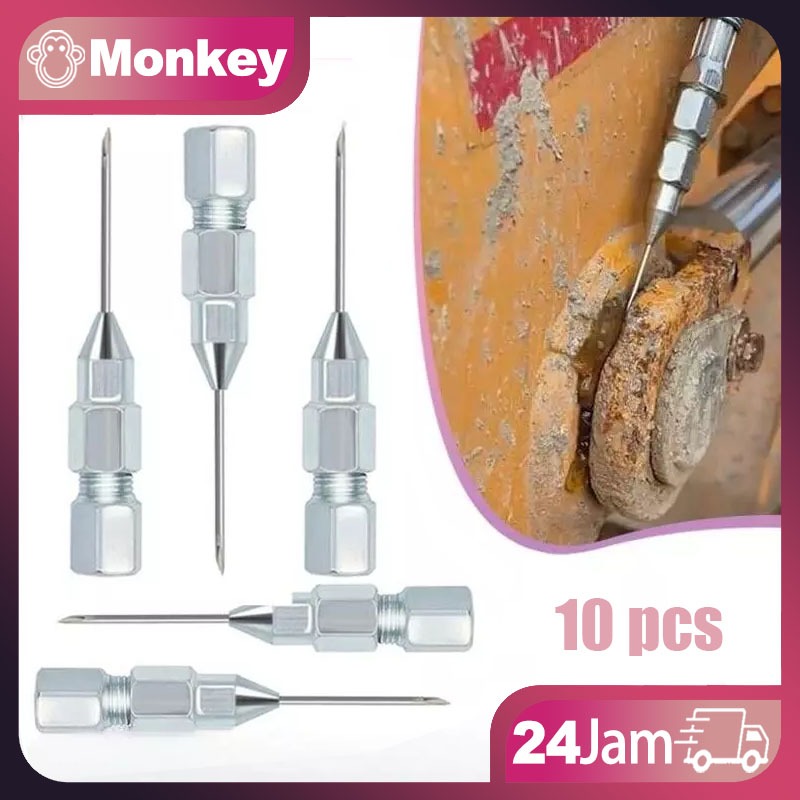 10Pcs Kepala Nepel Pompa Gemuk Kepala Nepel Grease Kepala Grease Gun Aksesori Pistol Grease
