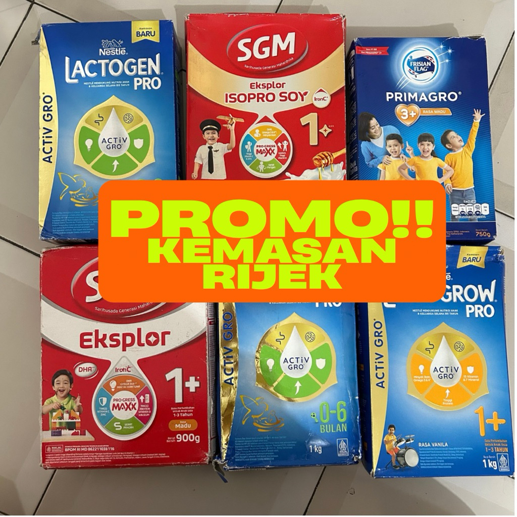 Lactogen 0-6 / 1+ Vanila 1kg/ SGM Soya 1+ 700 900/ Primagro 3+ madu 750