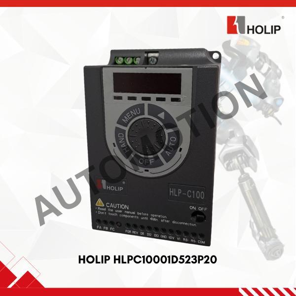 HOLIP HLPC10001D523P20 Inverter 3 Fase 220VAC 1.5kW IP20 untuk Proteksi Tambahan