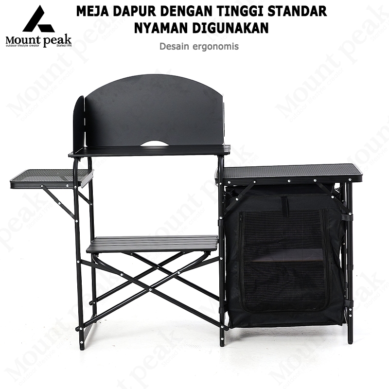 Mountpeak  Meja Masak Camping Meja Dapur PortabelMeja Masak Lipat Aluminium Portable