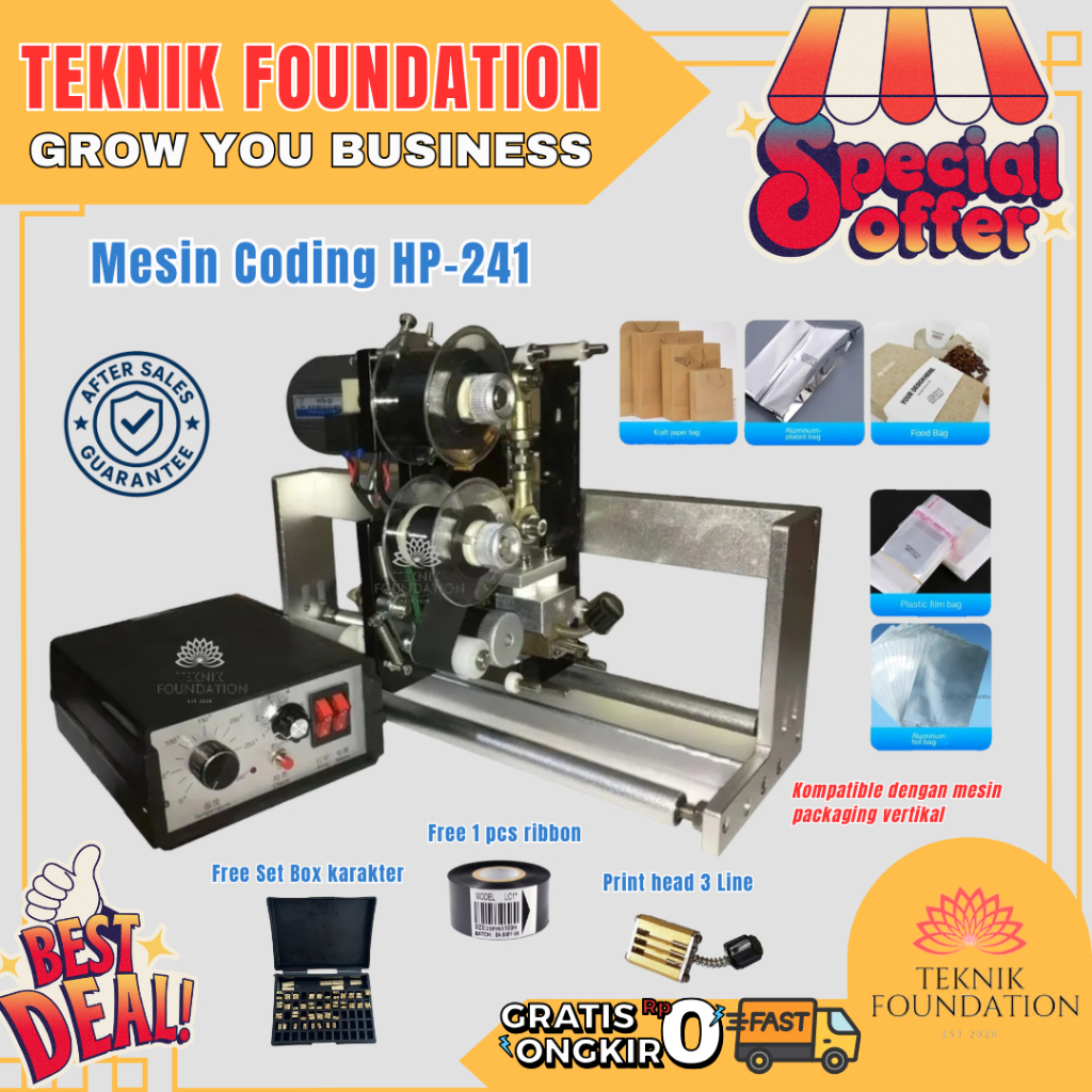 Mesin Coding HP241 Cetak Expired Date | Coding Printer HP-241