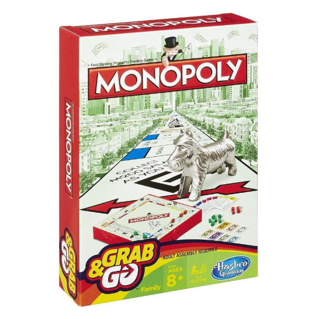 Monopoly Grab & Go Board Game