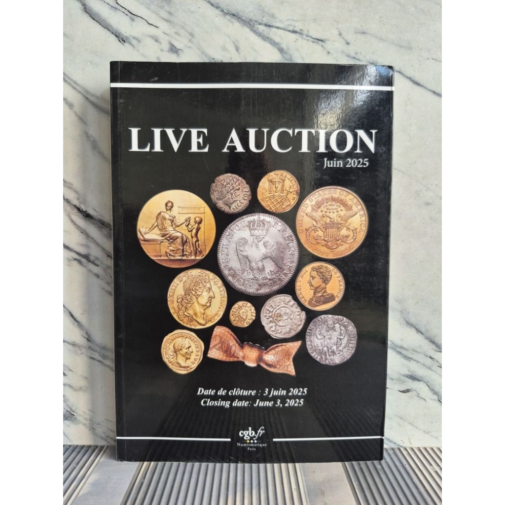 Buku Katalog Lelang Uang Koin ( Live Auction ) Juin 2025