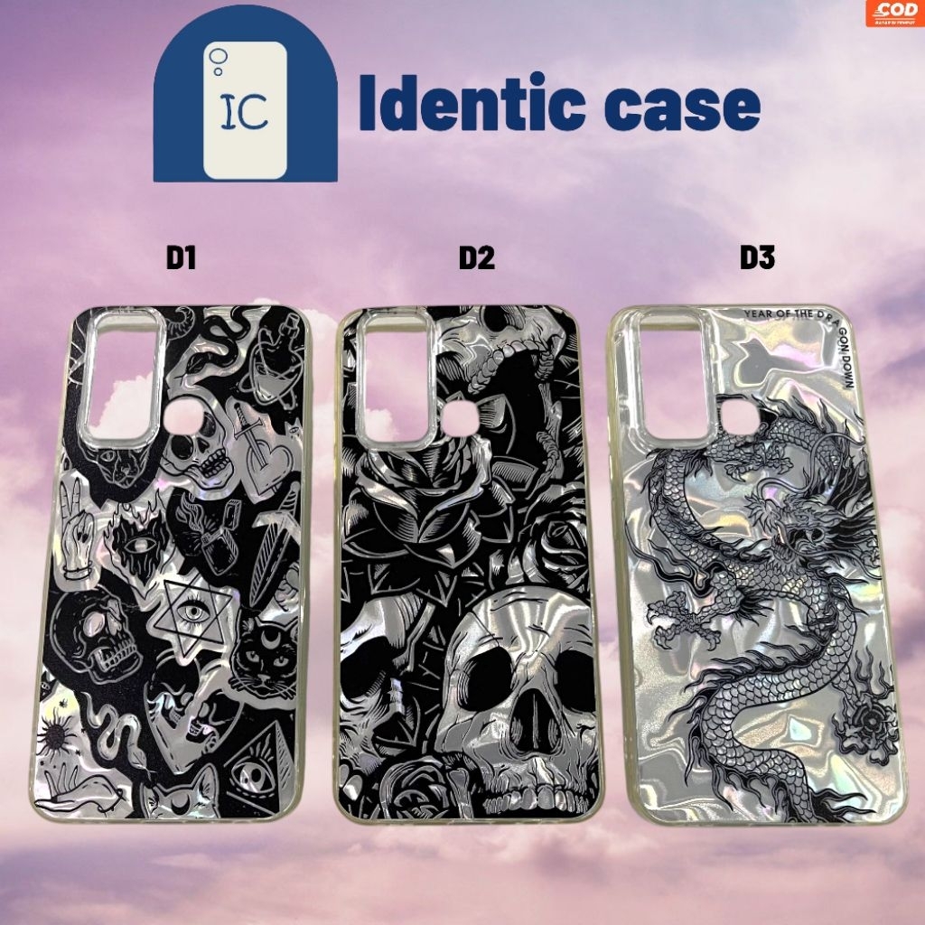 Case Diamond Air VIVO Y30/Y30i/Y50/ Diamond Polos / Case Diamond Gambar / Soft Case / Case Karakter 
