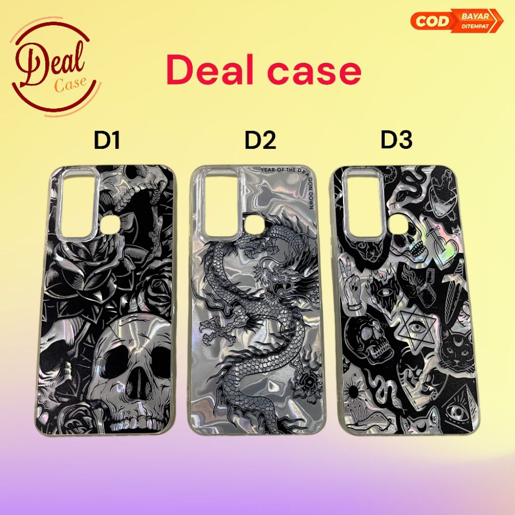 Case Diamond Hologram VIVO Y30 / Y30i / Y50 / Case Diamond Polos / Case Diamond Gambar / Soft Case /
