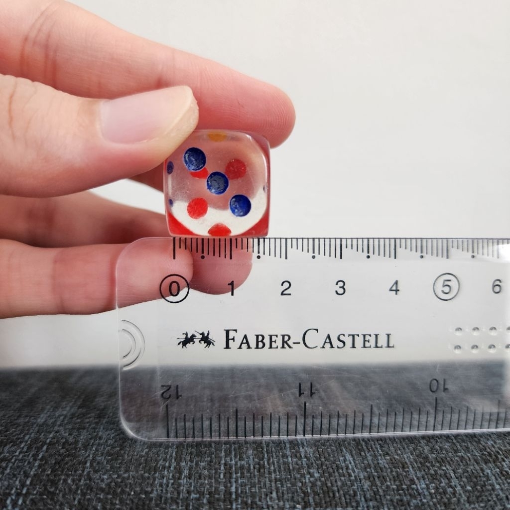 Dadu Bening 1,5cm / Dadu Transparan