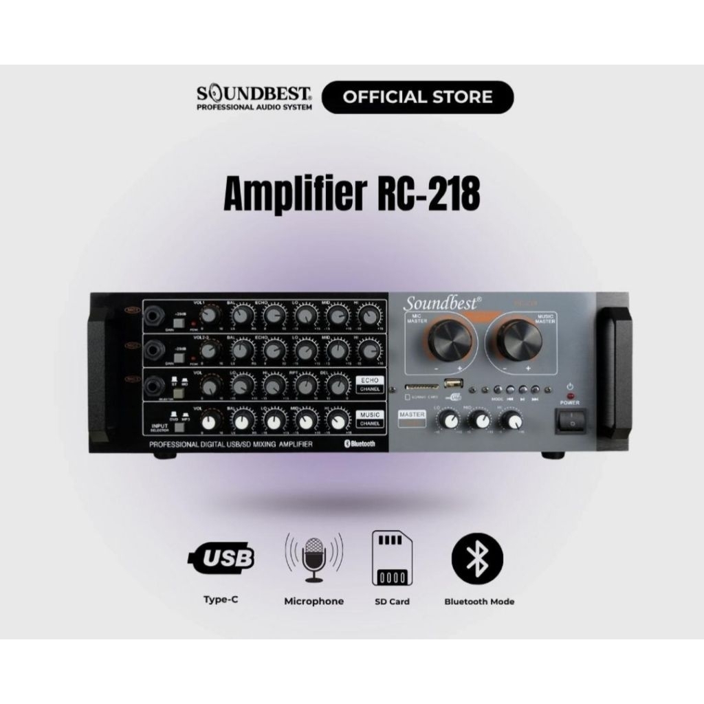 Amplifier SOUNDBEST RC-218 bluetooth original