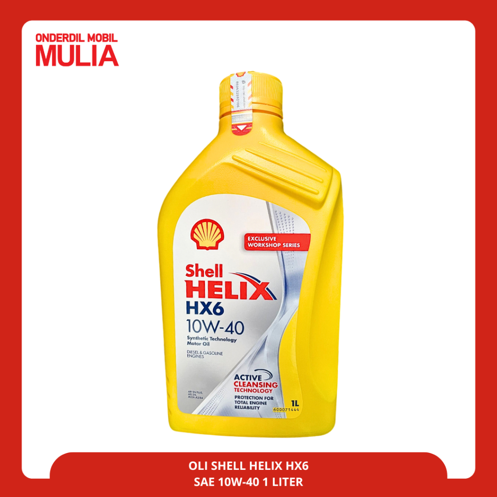 OLI Shell helix HX6 SAE 10W-40 1LITER 100% ORI SHELL