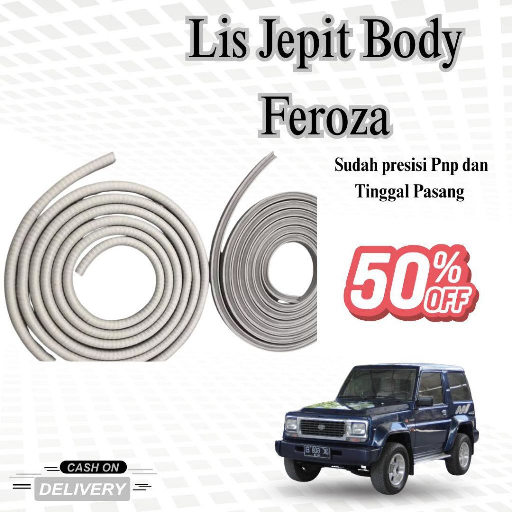 Karet Jepit Body Feroza | Karet Lis Pelindung Body Mobil Daihatsu Feroza Lengkap