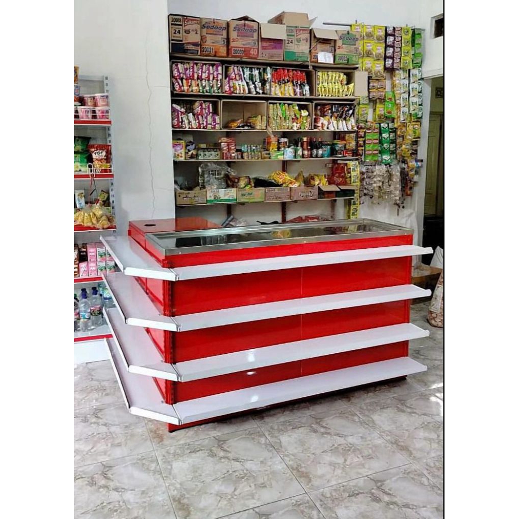 Meja kasir minimarket