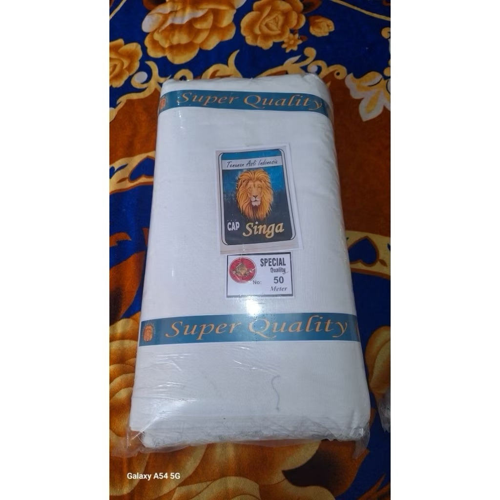 kain kafan mori jenasah ukuran 90x50 (1roll)