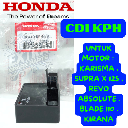 CDI KPH Original Honda Ahm Sepeda motor Karisma dan Supra X 125 Original 100%  Asli AHM Kharisma Ori