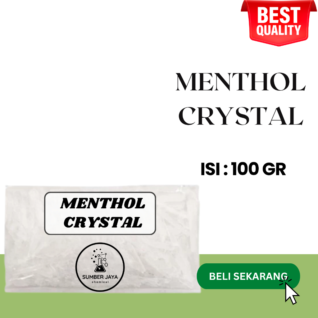 Menthol Crystal Food Grade 100 Gram / Mentol Kristal / Menthol Kristal