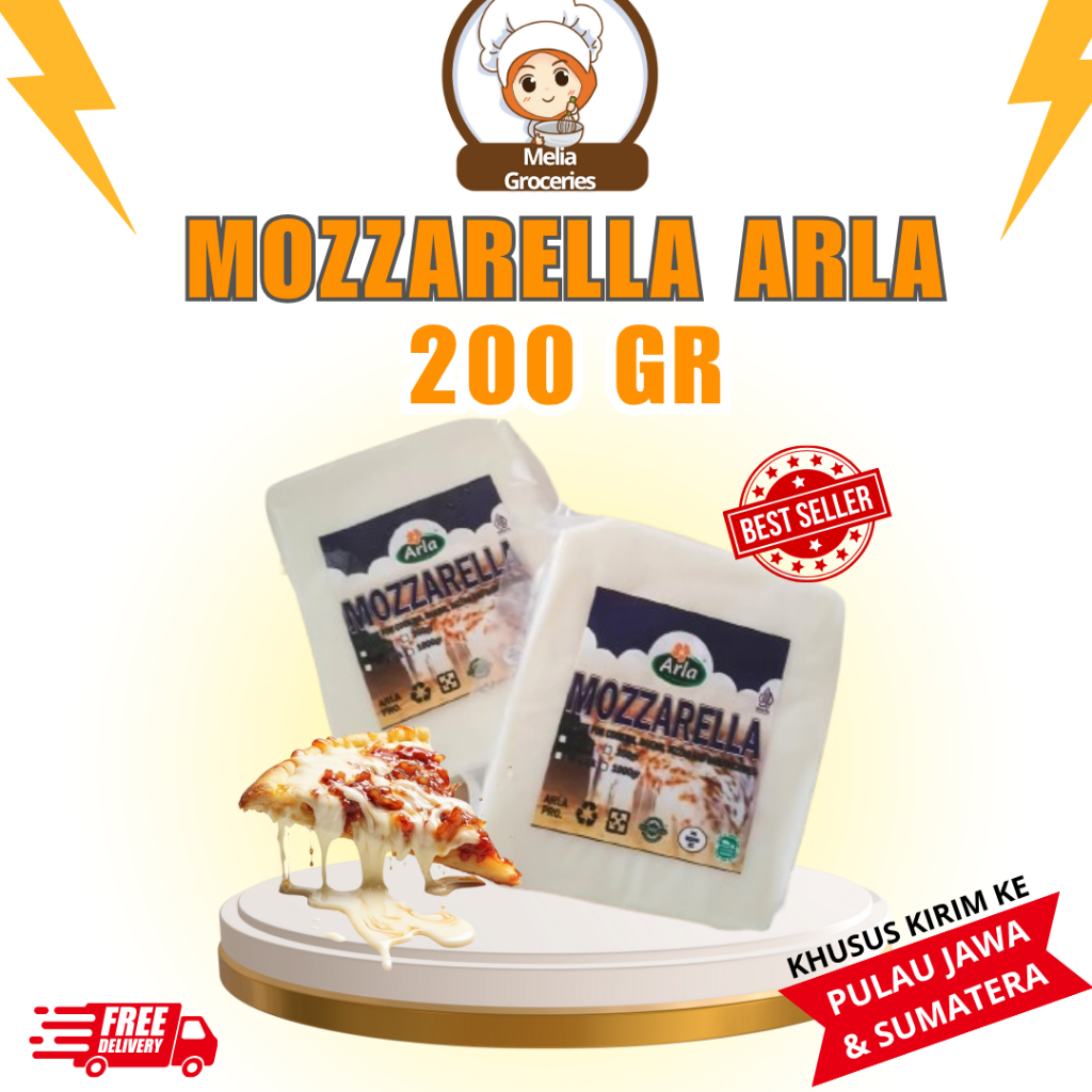 Mozarella Arla 200gr / Keju Mozarella Arla 200gr (halal)
