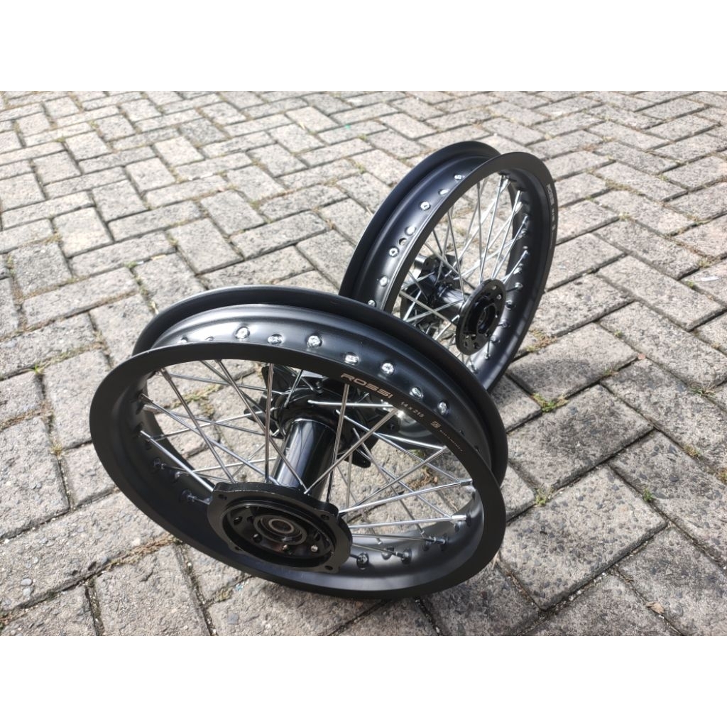 velg Honda crf150L ring 14 UK velg 185/21514 + cakram depan dan belakang