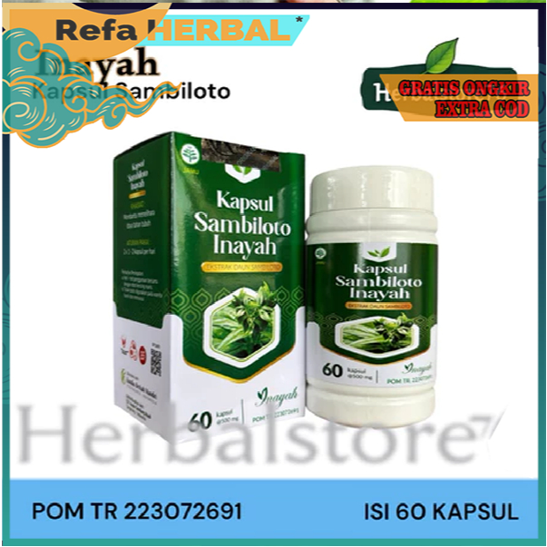 Kapsul Sambiloto Inayah Bpom ORIGINAL