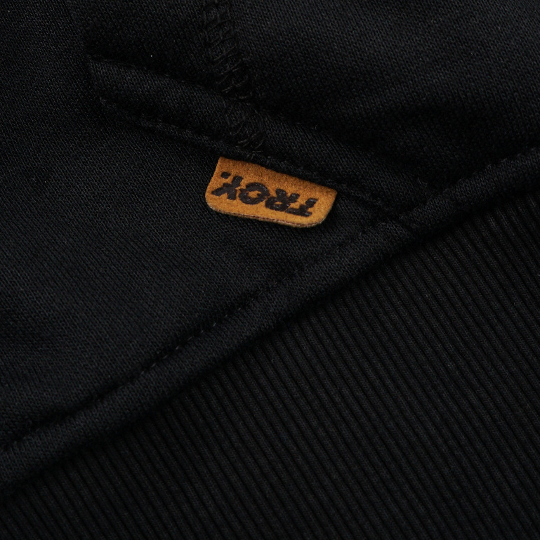 Troy Company Boxy Arm Pocket Hoodie Mental Spiral - Hoodie Boxy Hitam BAPH 3400