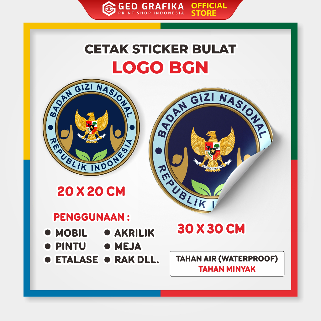 STICKER BULAT LOGO BGN SPPG