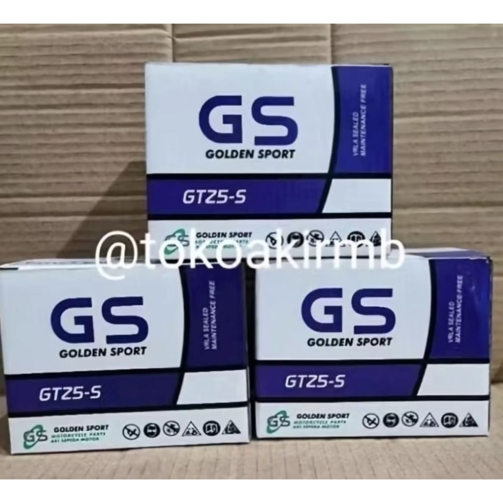 gtz5 GS GOLDEN SPORT(1.5kg) aki motor murah mio soul,mio m3,scoopy karbu,revo,vario 110 (11,8*7,4*9,
