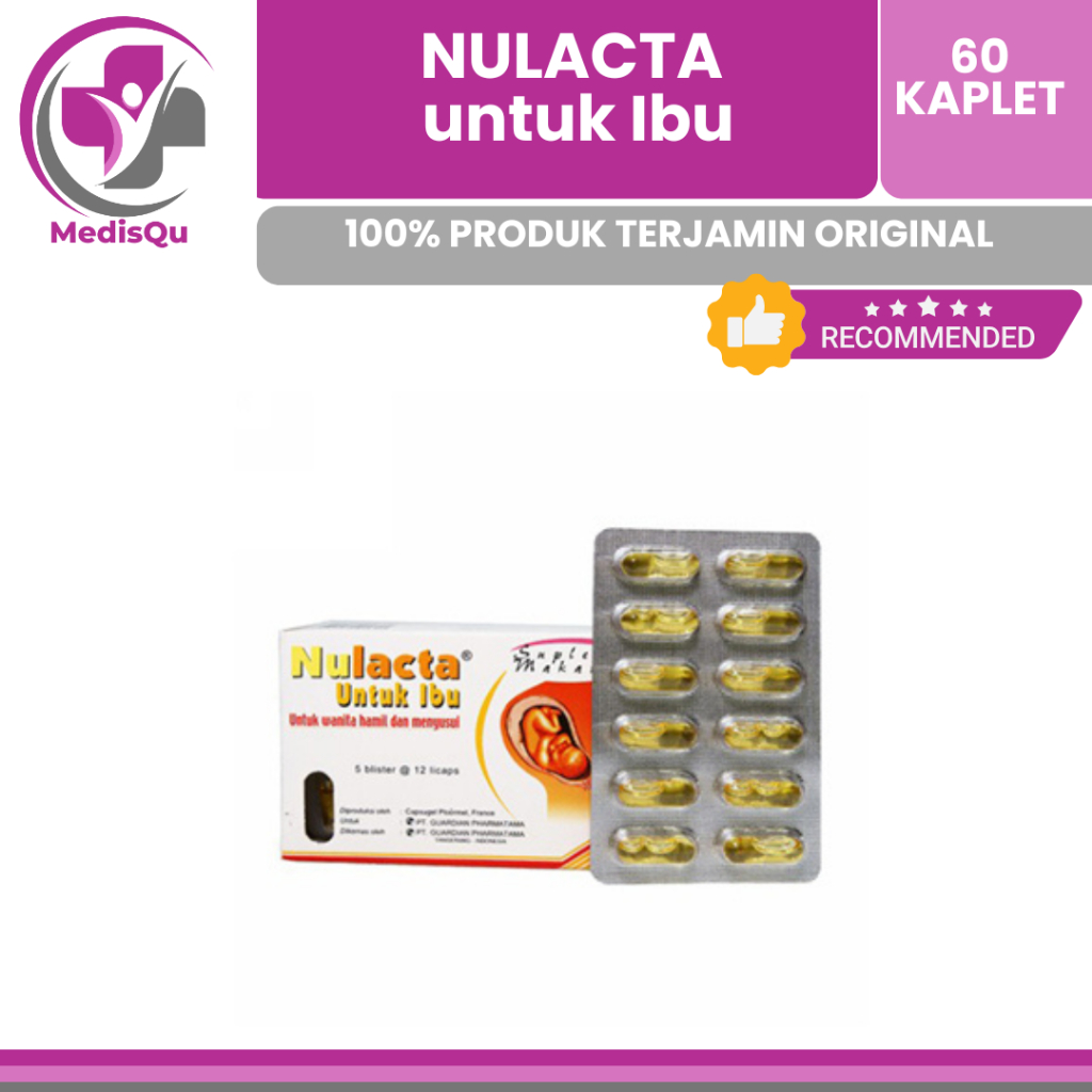 Nulacta untuk Ibu Hamil Menyusui 60 Kapsul BPOM Multivitamin & Suplement Ibu Hamil, Menyusui