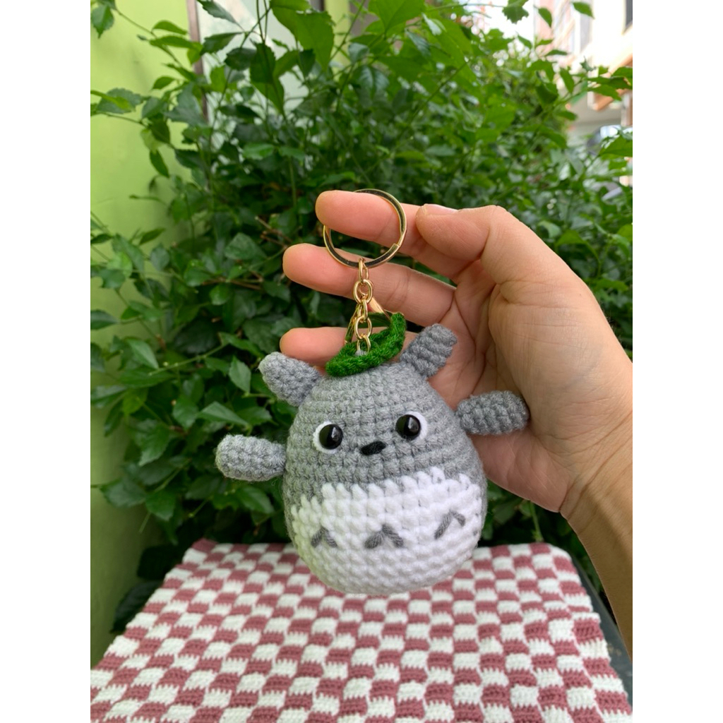Totoro Amigurumi - Totoro Crochet - Totoro Rajut - Totoro Bagcharm - Gantungan Tas Totoro - Gantunga