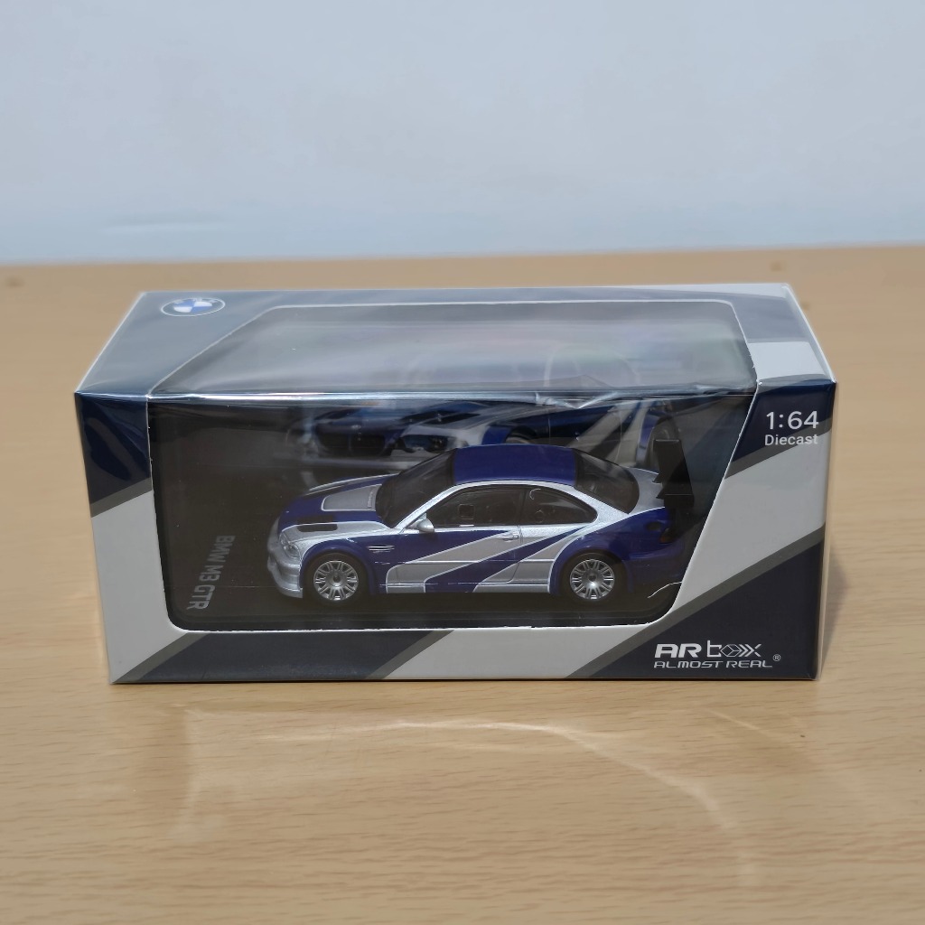 ARbox Almost Real BMW M3 GTR Diecast Hobby Koleksi Mobil Mainan Mini Scale 1/64 Hotwheels Langka