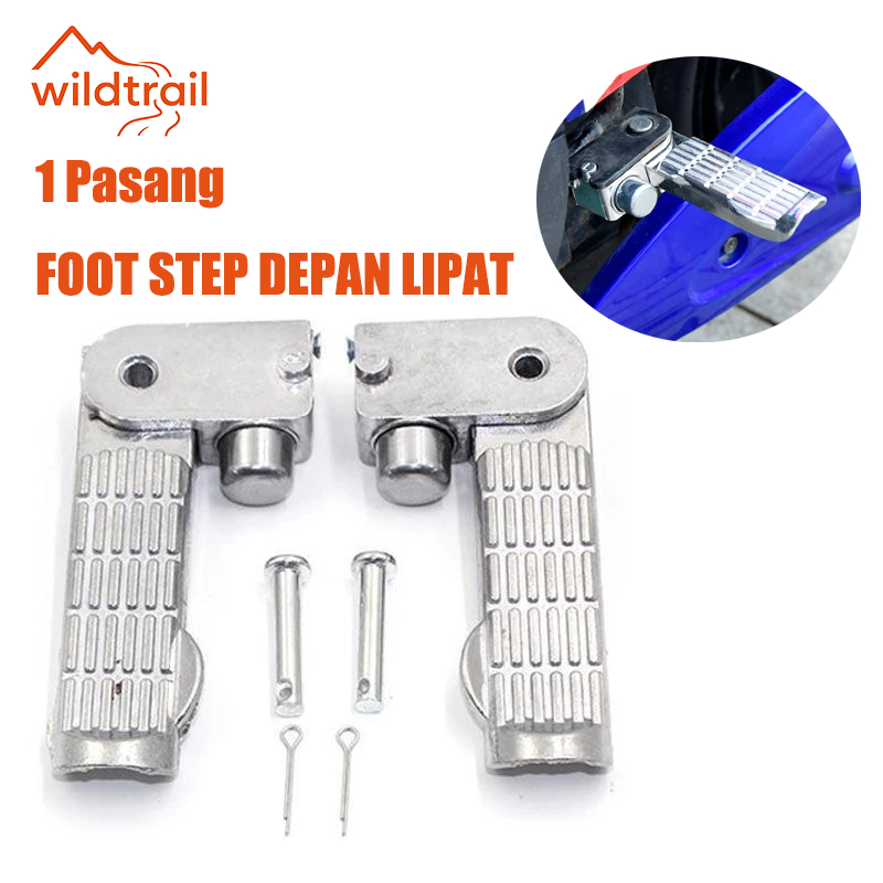 Footstep Front / Foot Step Depan Lipat Pijakan Kaki Depan Universal Sepeda Listrik 1 Set Pedal Seped