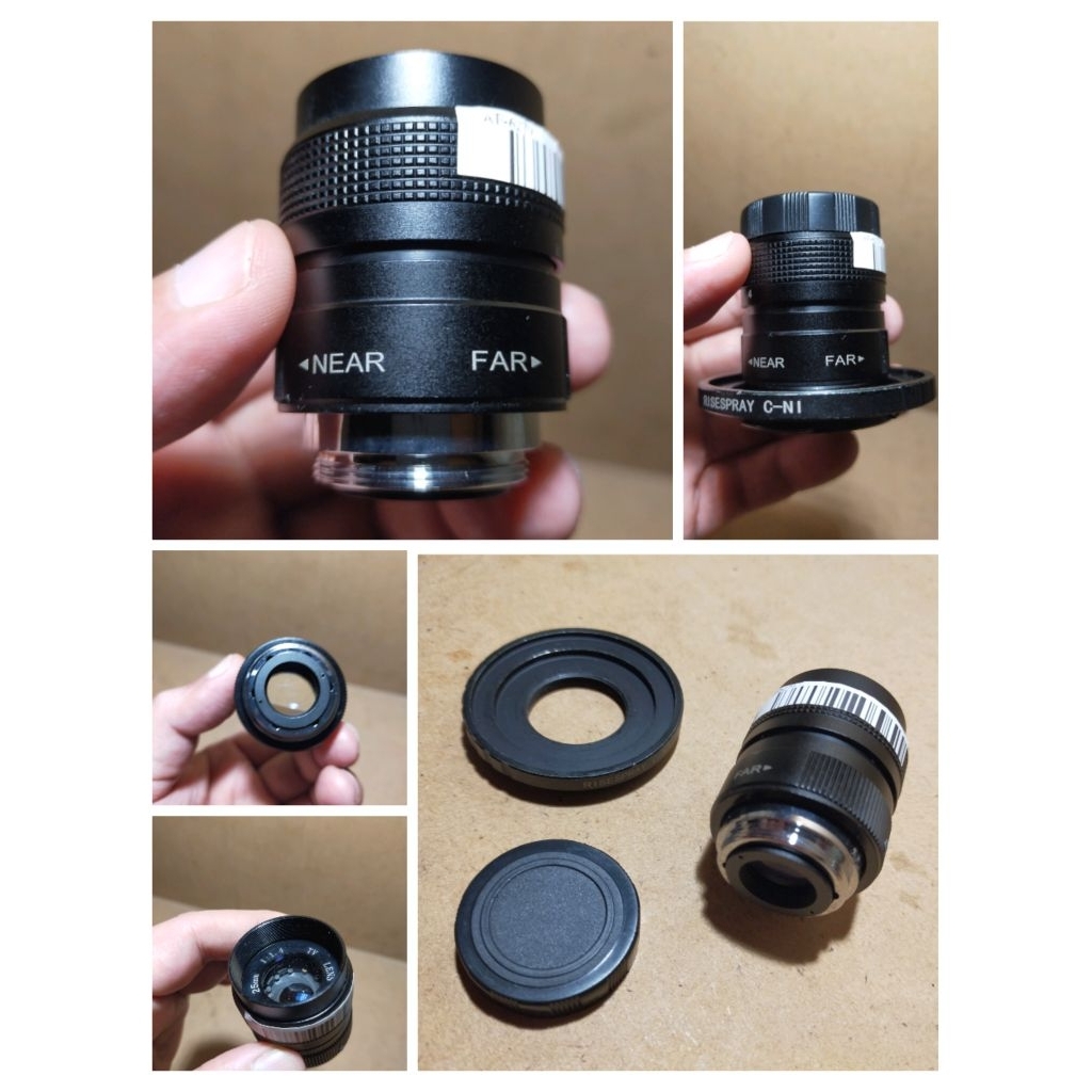 lensa fujian cctv 25mm f1.4 for nikon 1 j1 j2 j3 j4 j5 mirrorless kamera + free adapter