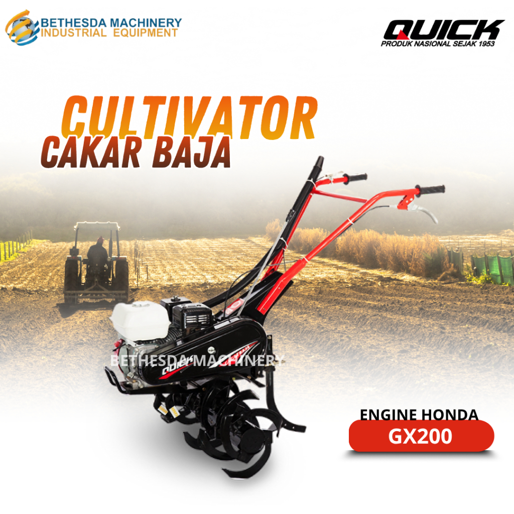 Quick Cultivator Cakar Baja Engine GX 200 Blade B - Cakar Baja Mini