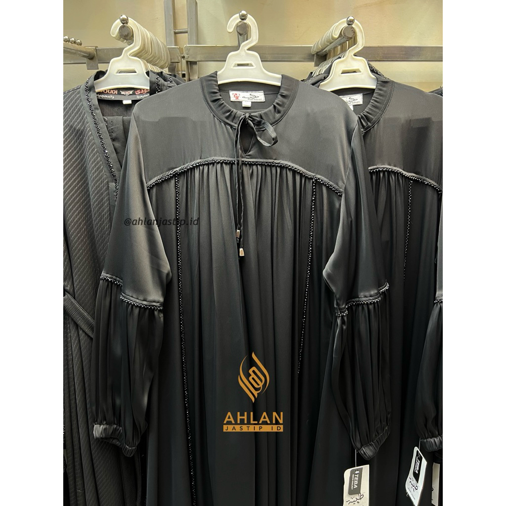 ABAYA HITAM KERAH LINGKAR || ABAYA IMPOR MESIR ORIGINAL