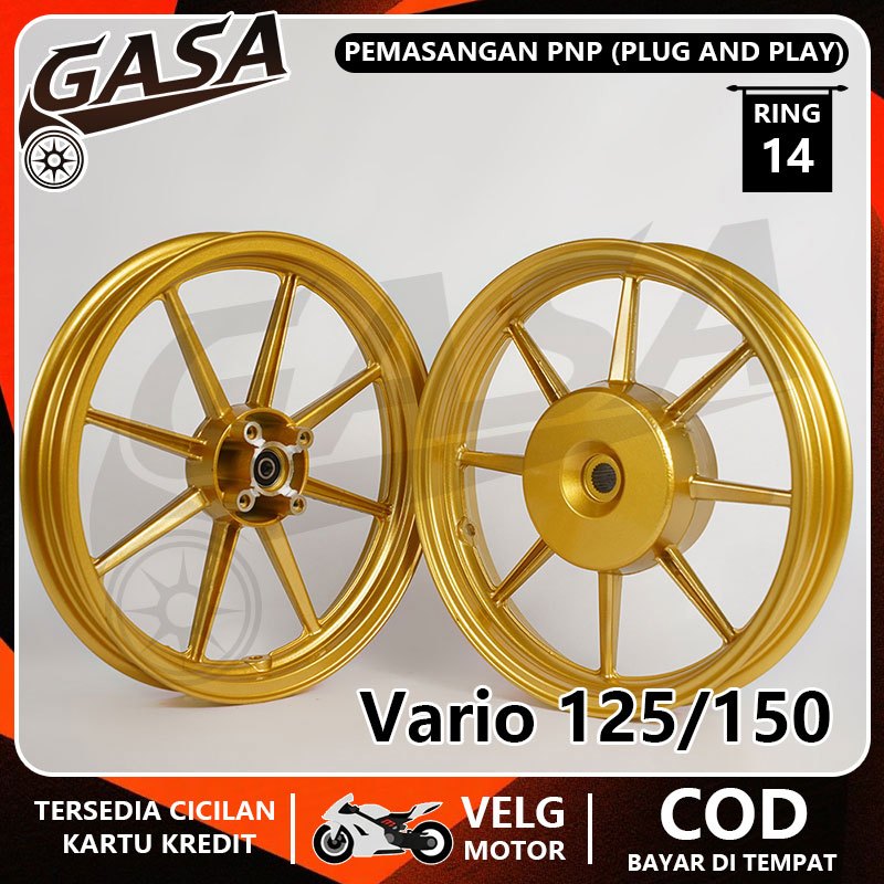 VELG BIKINGBOY PALANG 8 RING 14 untuk Vario 125 / 150 VELG RACING ALLOY RINGAN Ukuran 185*14 215*14 