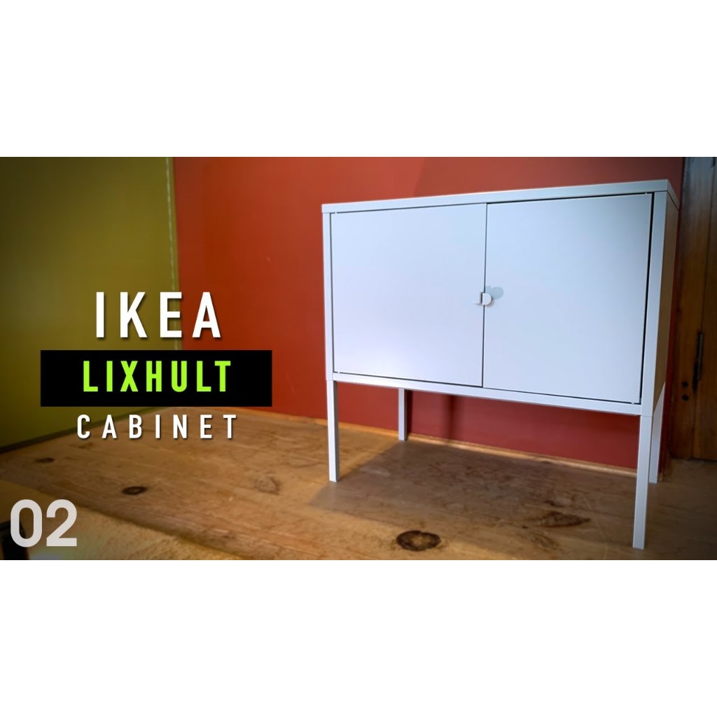 Kabinet dengan / tanpa kaki meja samping tempat tidur lemari penyimpanan kantor LIXHULT Cabinet, met